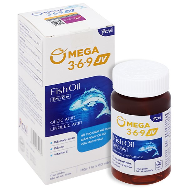 Thực phẩm bảo vệ sức khỏe Omega 3-6-9 Jv Hộp 60V