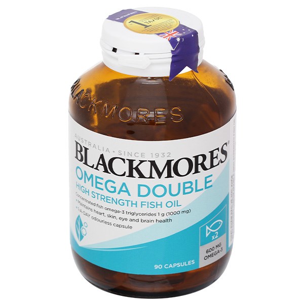 Thực phẩm bảo vệ sức khỏe Blackmore Omega Double High Strength Fish Oil lọ 90 viên