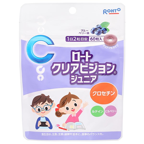 Kẹo Ngậm Bổ Mắt Trẻ Em Rohto Clear Vision Junior gói 60 viên
