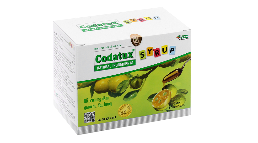 Siro Codatux hỗ trợ giảm ho, đau rát họng