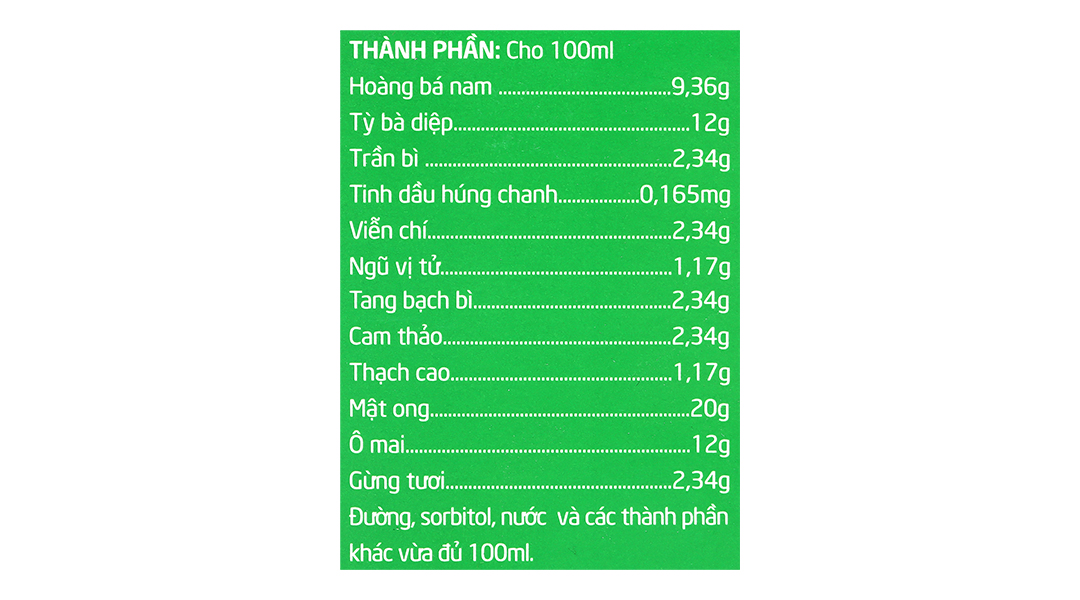Siro Bảo Thanh trẻ em hỗ trợ giảm ho, bổ phổi