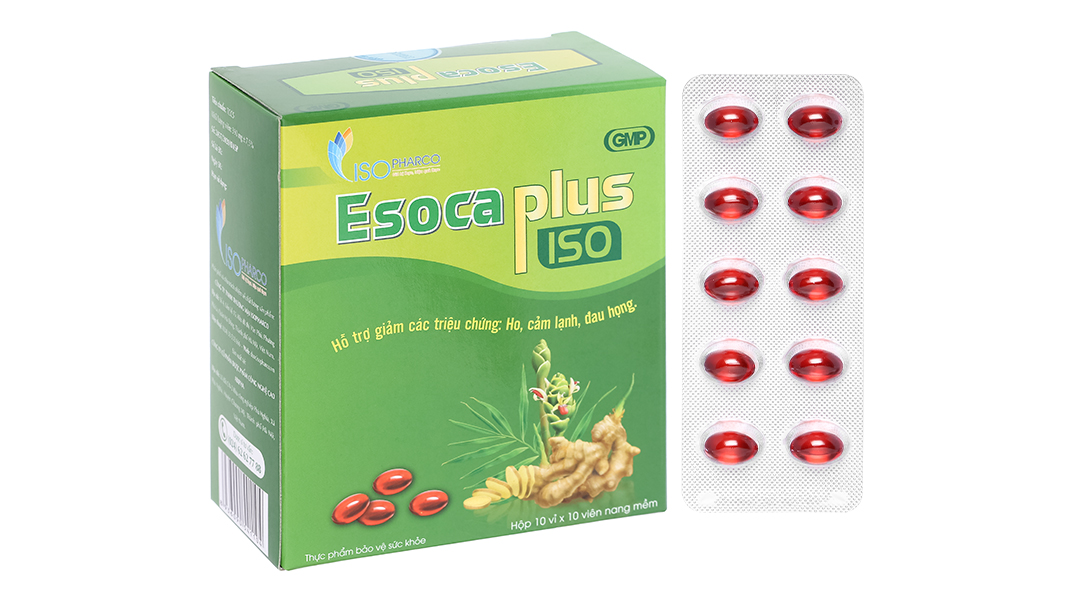 Esoca Plus hỗ trợ giảm triệu chứng cảm lạnh, khản tiếng