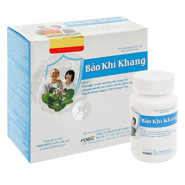 Bảo Khí Khang hỗ trợ các bệnh đường hô hấp hộp 120 viên