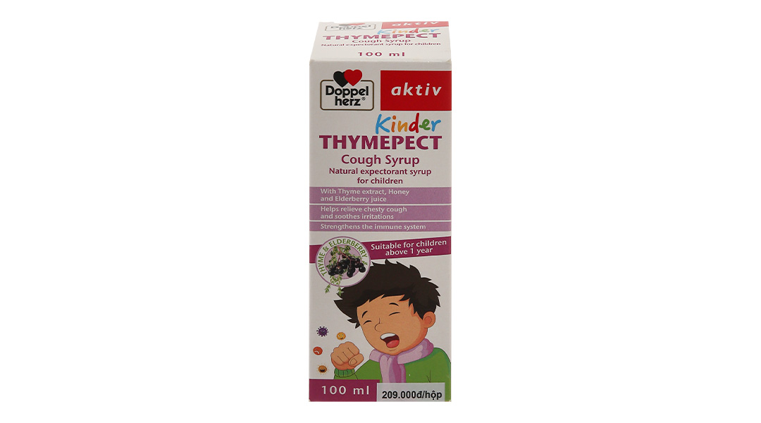 Siro Doppelherz Aktiv Kinder Thymepect hỗ trợ giảm ho