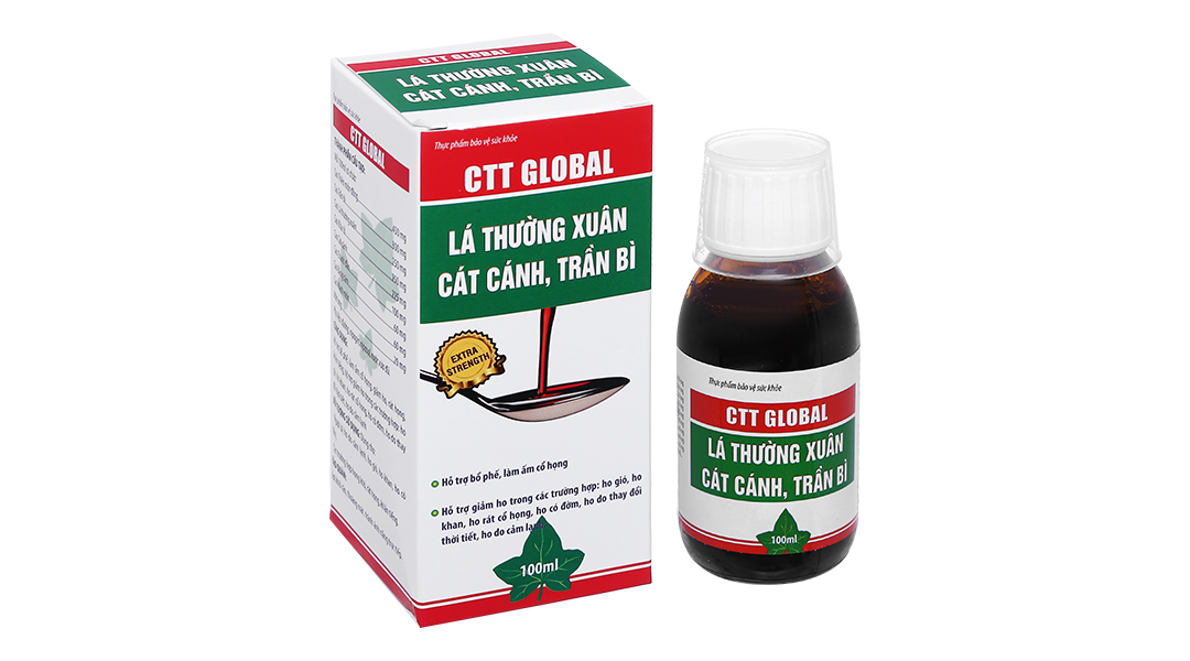 Siro CTT Global hỗ trợ giảm ho, bổ phổi