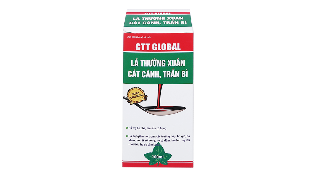 Siro CTT Global hỗ trợ giảm ho, bổ phổi