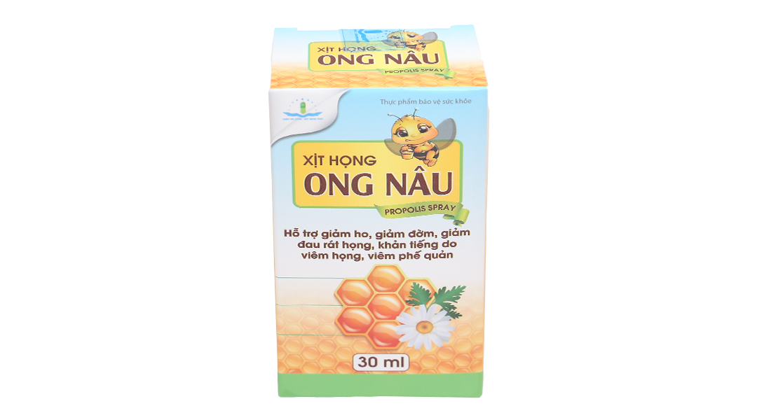 Tác dụng tuyệt vời của xịt họng ong nâu để làm dịu cổ họng