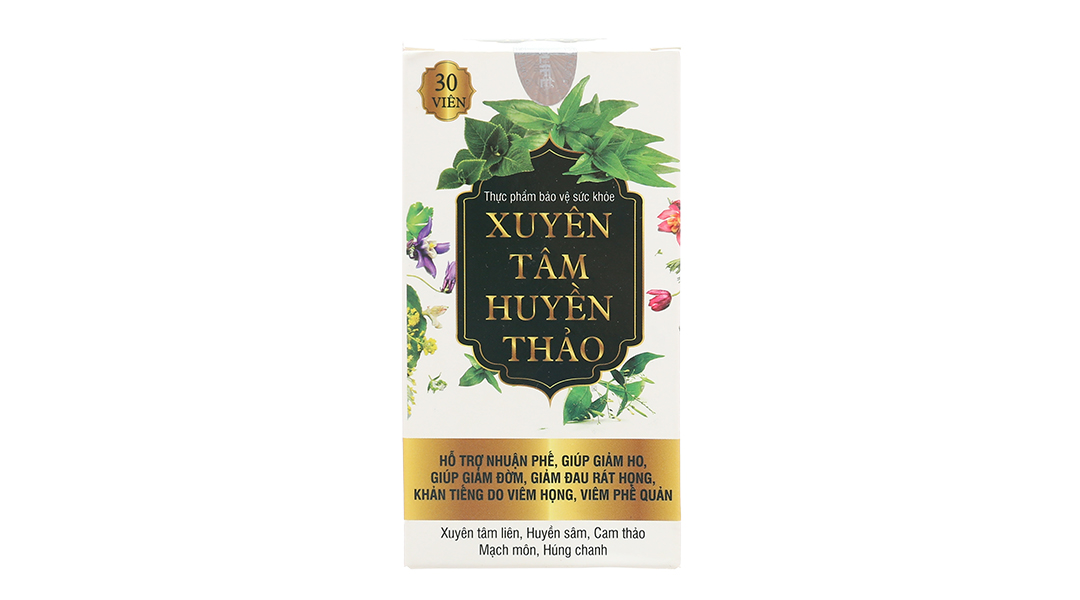 What is the recommended dosage for xuyên tâm liên hộp 30 viên?