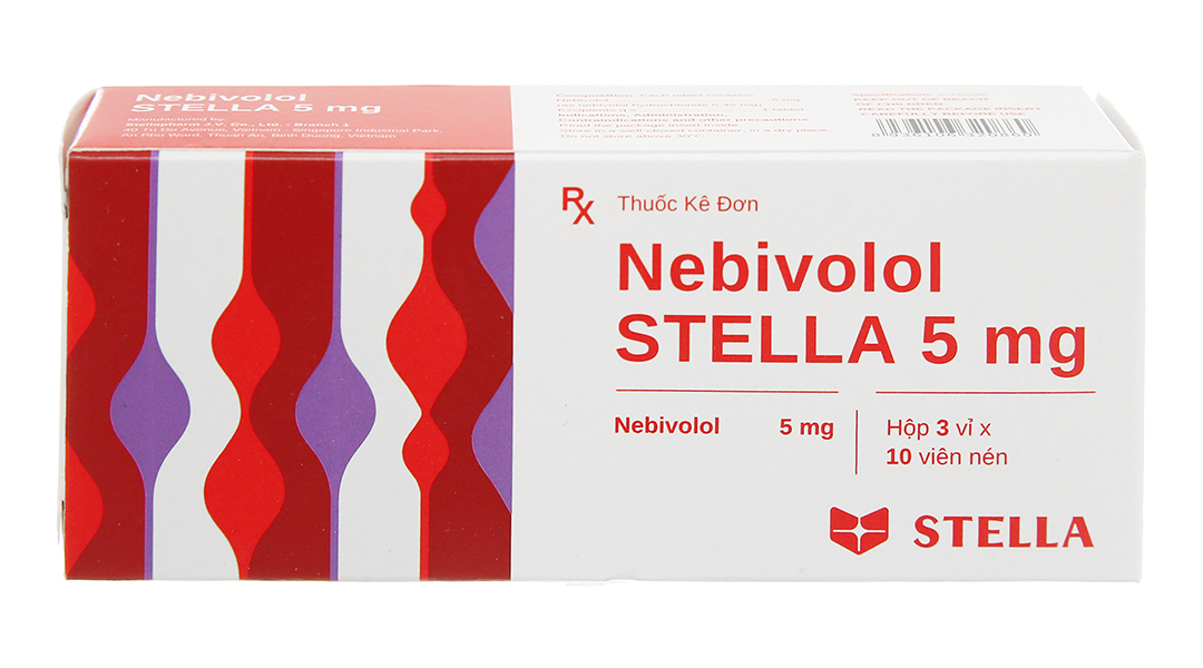 Nebivolol Stella 5mg trị tăng huyết áp