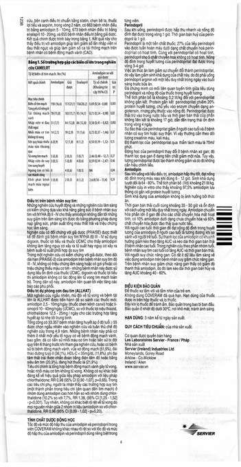 Coveram 10mg/10mg trị tăng huyết áp, mạch vành lọ 30 viên - 10