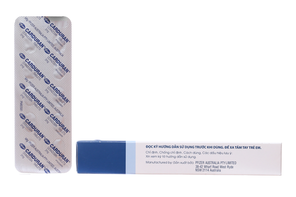 Carduran 2mg trị tăng huyết áp, u xơ tuyến tiền liệt (1 vỉ x 10 viên) - 8