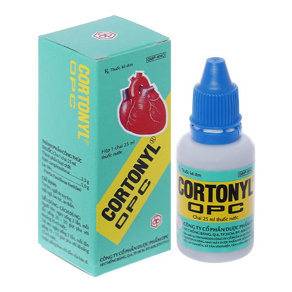 Thuốc nước Cortonyl OPC trị mất ngủ, trợ tim