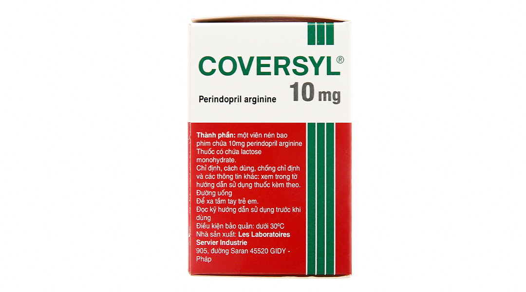 Coversyl 10mg trị tăng huyết áp, mạch vành