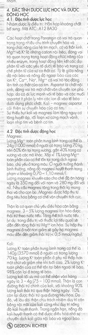 Panangin trị suy tim, loạn nhịp