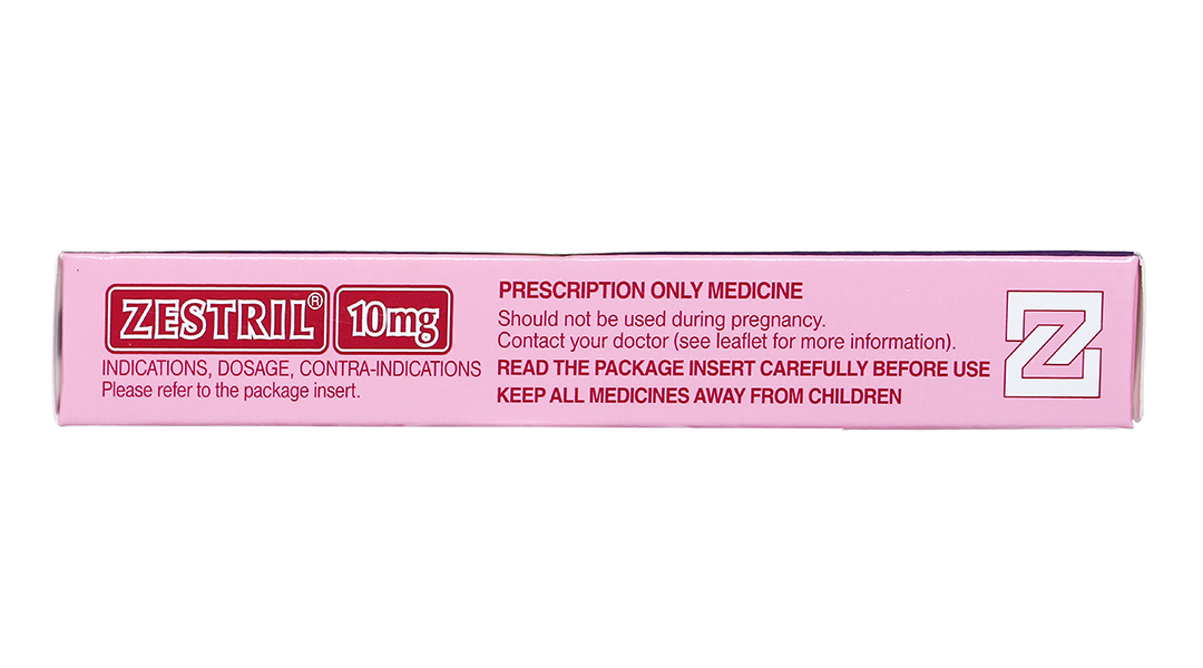 Zestril 10mg trị tăng huyết áp, suy tim