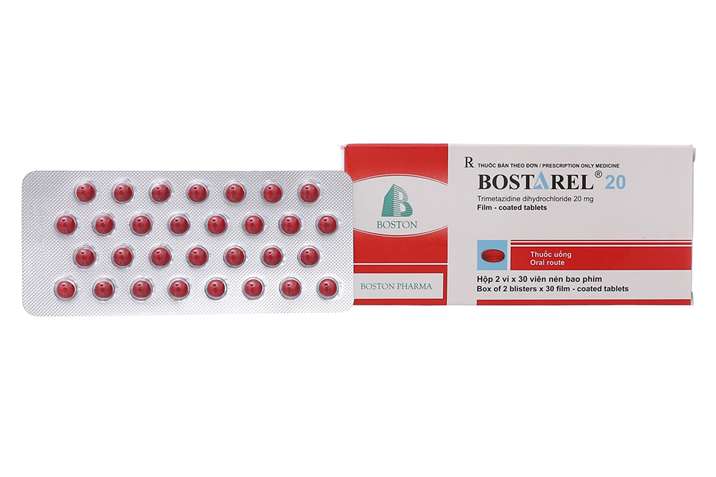 Bostarel 20 trị đau thắt ngực, suy giảm thị lực