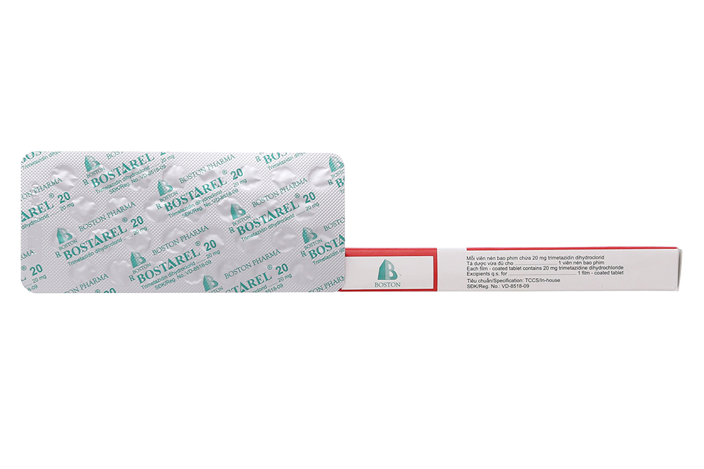 Bostarel 20 trị đau thắt ngực, suy giảm thị lực