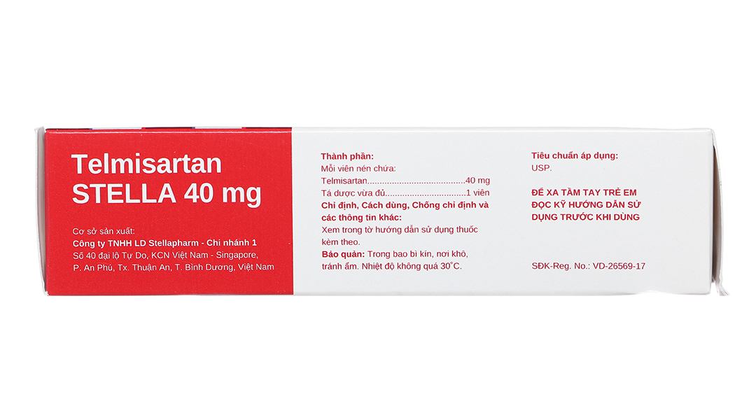 Telmisartan Stella 40mg trị tăng huyết áp
