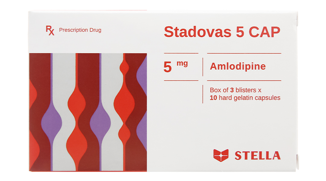 Stadovas 5 Cap trị tăng huyết áp, đau thắt ngực
