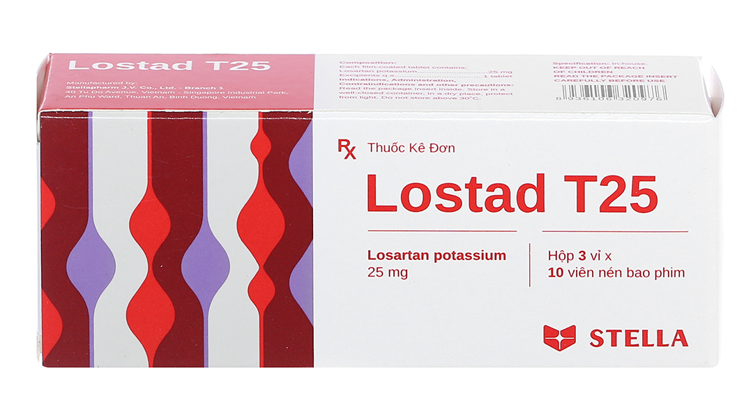 Thuốc huyết áp Lostad có dạng và hàm lượng như thế nào?
