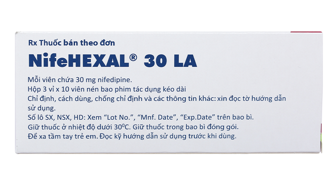 Nifedipine 30mg có tác dụng điều trị những bệnh gì?