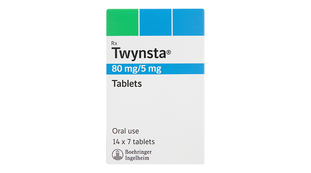 Thuốc huyết áp Twynsta 80/5 có tác dụng gì trong điều trị tăng huyết áp vô căn?
