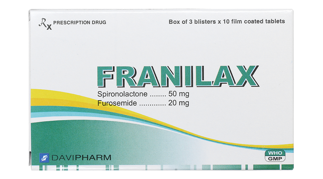 Franilax trị phù, tăng huyết áp