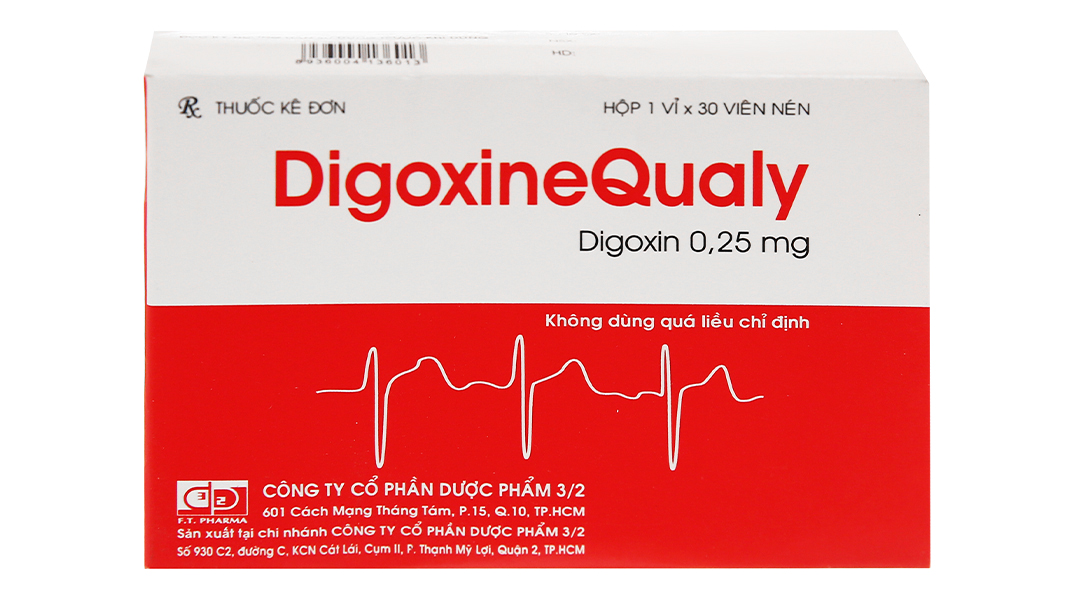 DigoxineQualy 0.25mg trị suy tim