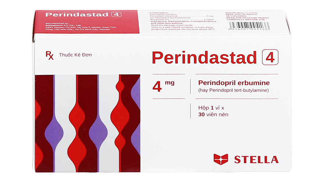 Perindastad 4 trị tăng huyết áp, suy tim
