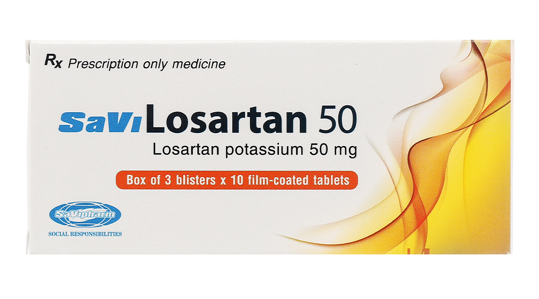Các thành phần chính của thuốc Losartan?
