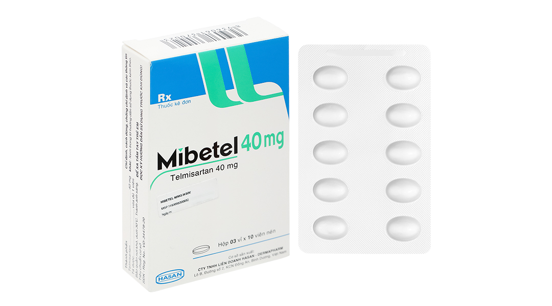 Mibetel 40mg trị tăng huyết áp