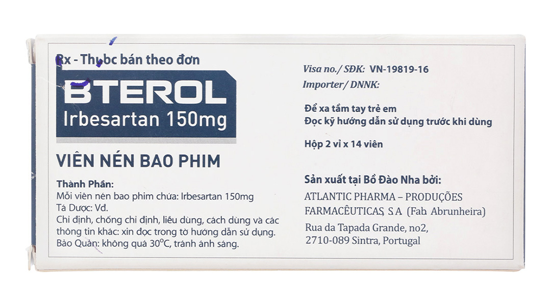 Bterol 150mg trị tăng huyết áp