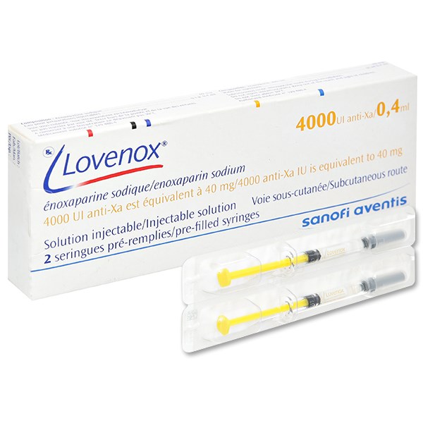Dung dịch tiêm Lovenox 40mg/0.4ml dự phòng huyết khối (2 ống x 0.4ml ...