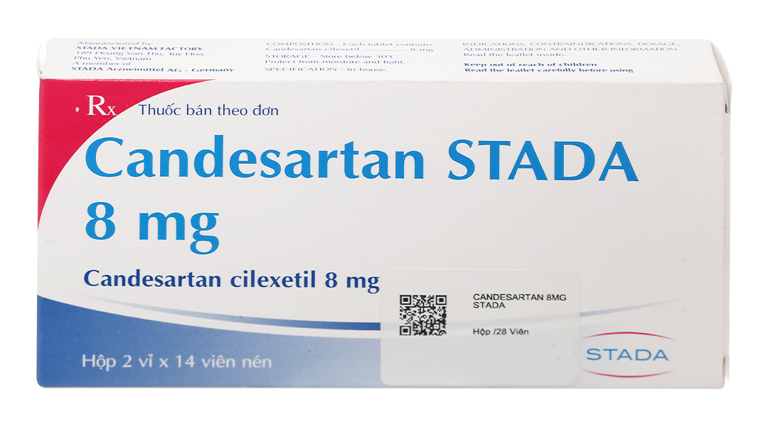 Candesartan Stada 8mg trị tăng huyết áp