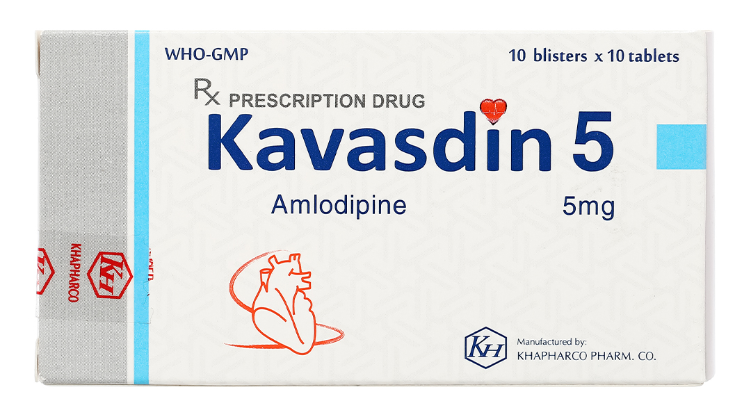 Tìm hiểu thuốc kavasdin 5 5mg Tác dụng, liều dùng và cách sử dụng