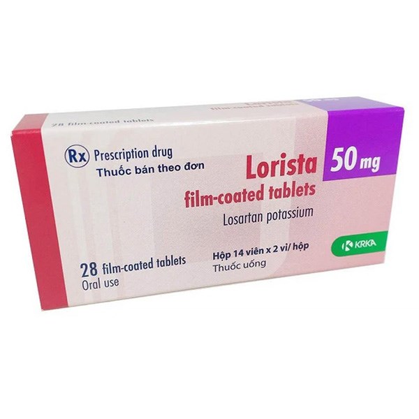 Lorista 50mg điều trị tăng huyết áp