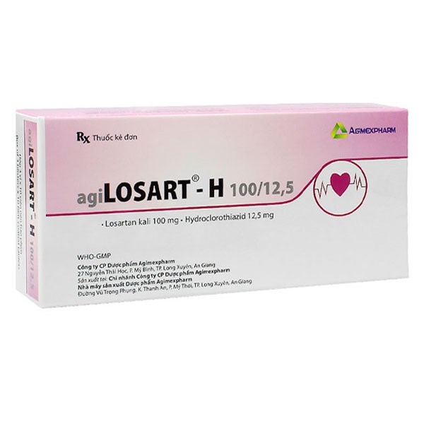 Agilosart - H 100/12.5 trị tăng huyết áp vô căn