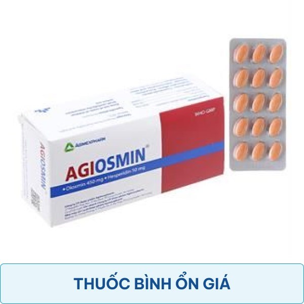 Agiosmin trị chứng liên quan đến suy tĩnh mạch bạch huyết