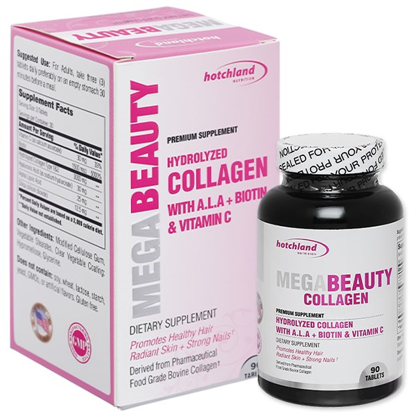 Hotchland Mega Beauty Collagen hộp 90 viên giảm giá 10% - 05/2024 