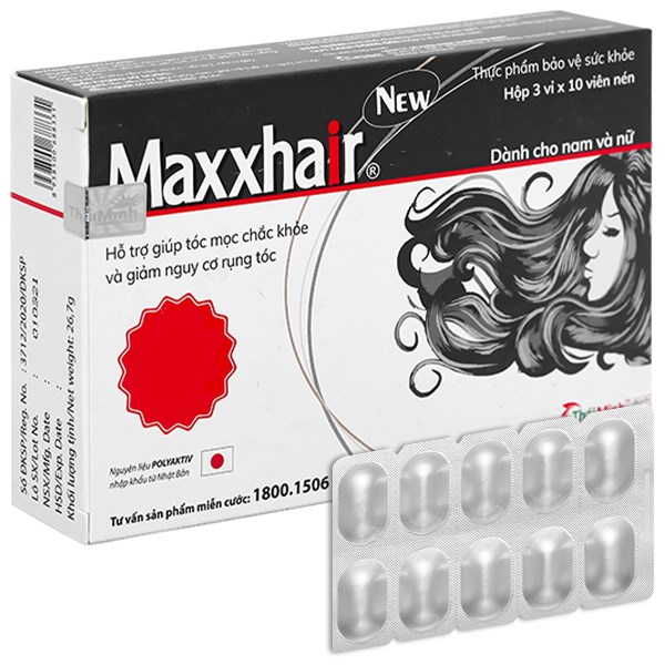 Maxxhair New giảm rụng, kích thích mọc tóc