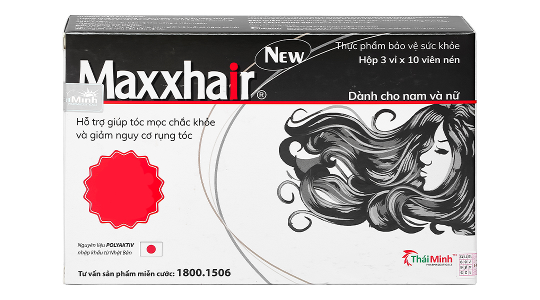 Maxxhair giảm rụng, kích thích mọc tóc