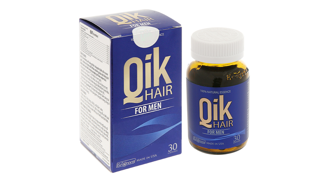 Qik Hair For Men  Giảm Rụng Tóc Kích Thích Mọc Tóc Cho Nam  Nhà Thuốc  Phương Chính