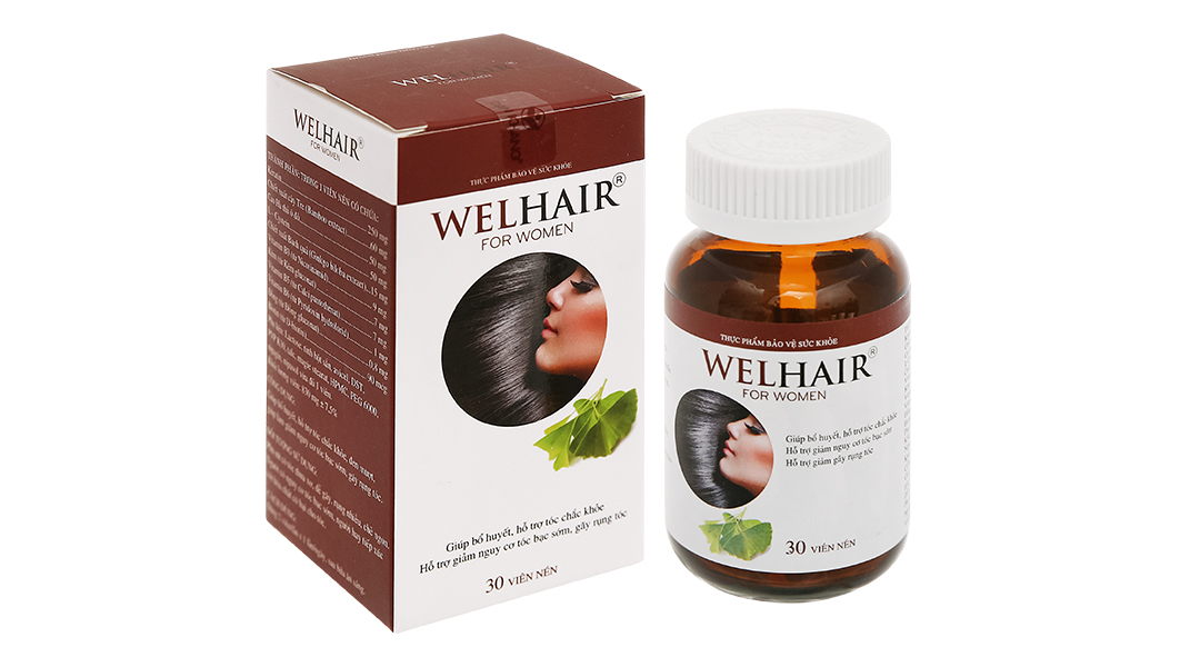 Welhair For Women giảm rụng tóc, tóc bạc sớm dành cho nữ