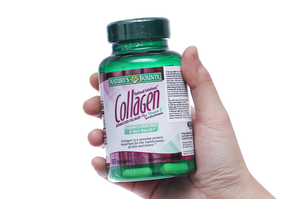 Nature's Bounty Collagen With Vitamin C làm đẹp da