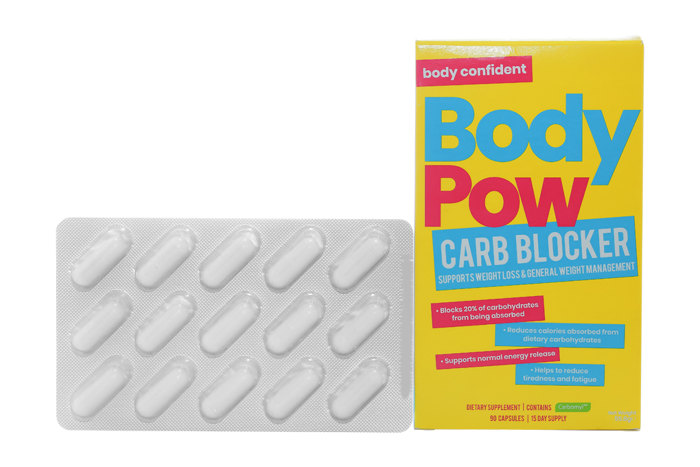 Body Pow Carb Blocker hỗ trợ giảm cân, bổ sung vitamin B hộp 90 viên 04
