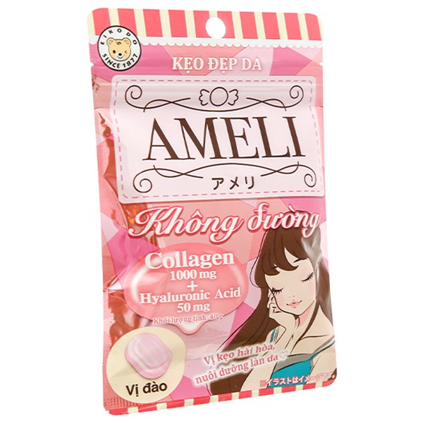 Kẹo Ameli Collagen Không Đường (40G X 80 Gói)