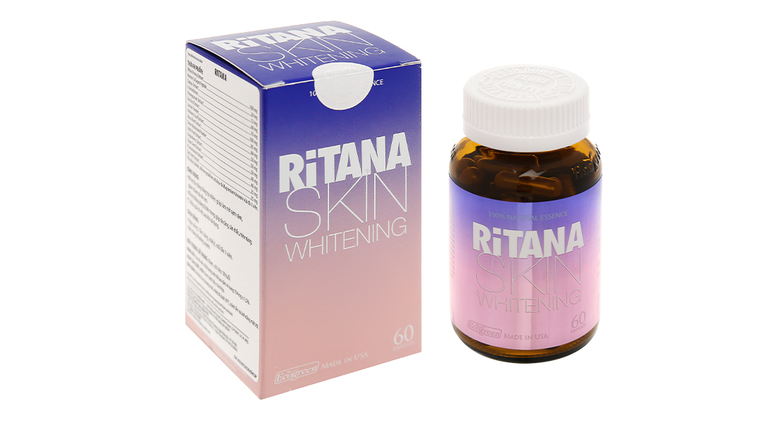 Ecogreen Ritana Skin Whitening l m tr ng da gi m n m h p 60 vi n