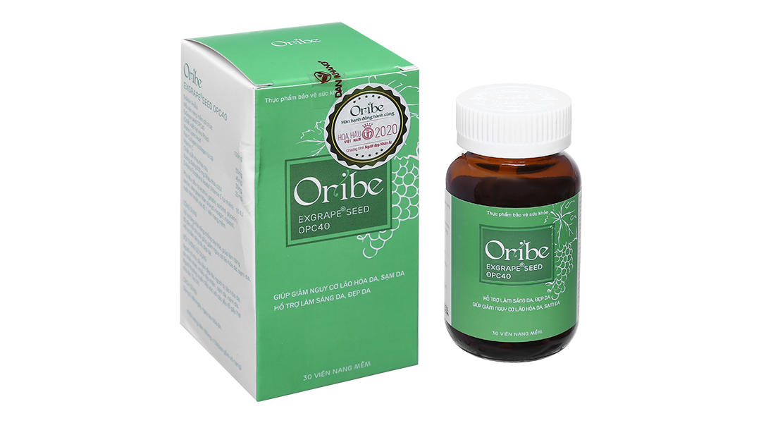 Oribe Exgrape Seed OPC40 hạn chế lão hóa, giảm nám hộp 30 viên 03/2023 -  Nhathuocankhang.com