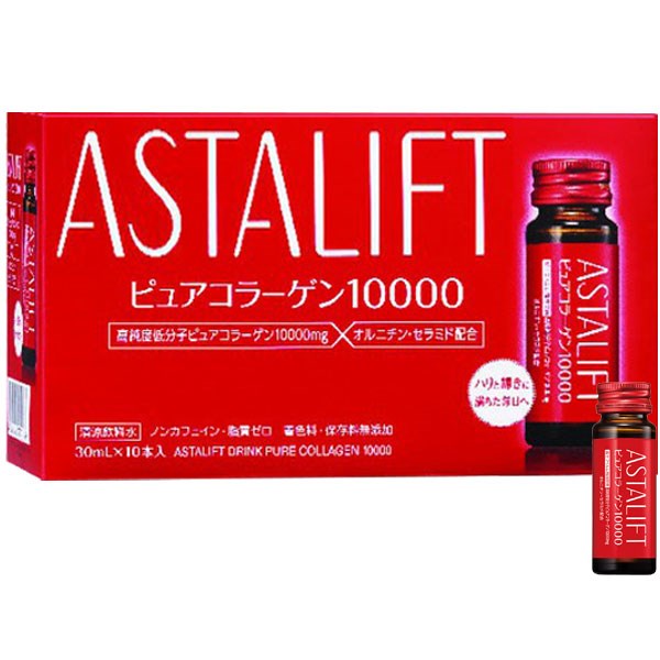 Astalift Drink Pure Collagen hộp 10 chai x 30ml