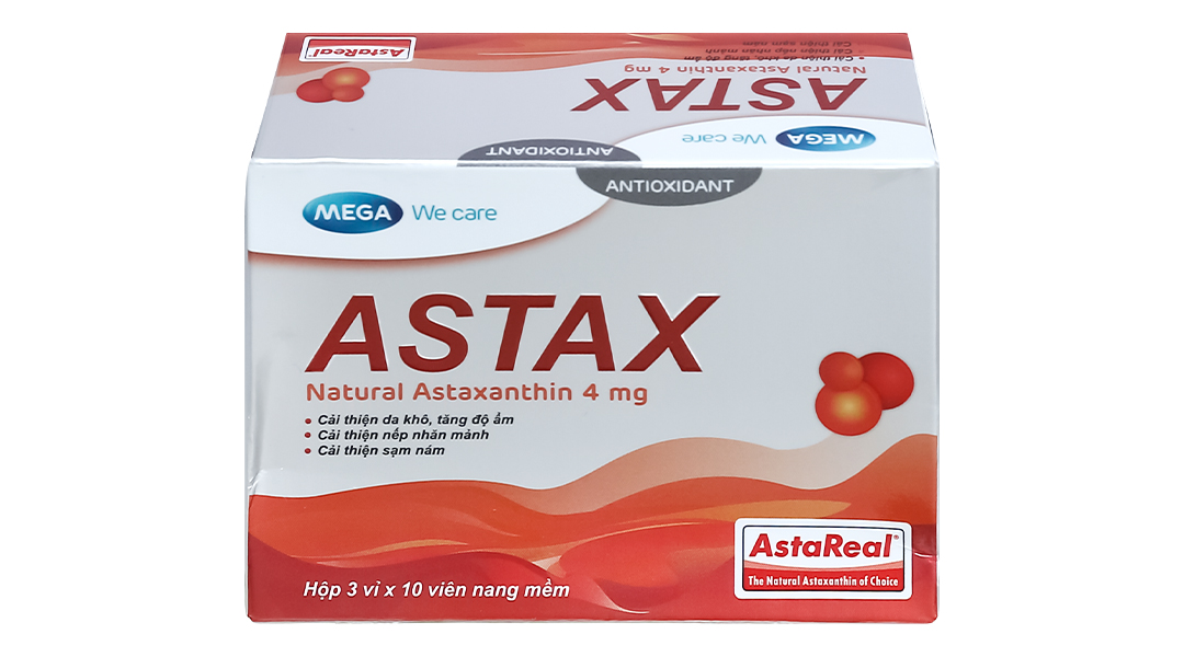 Astax tăng cường độ ẩm da, giảm nám